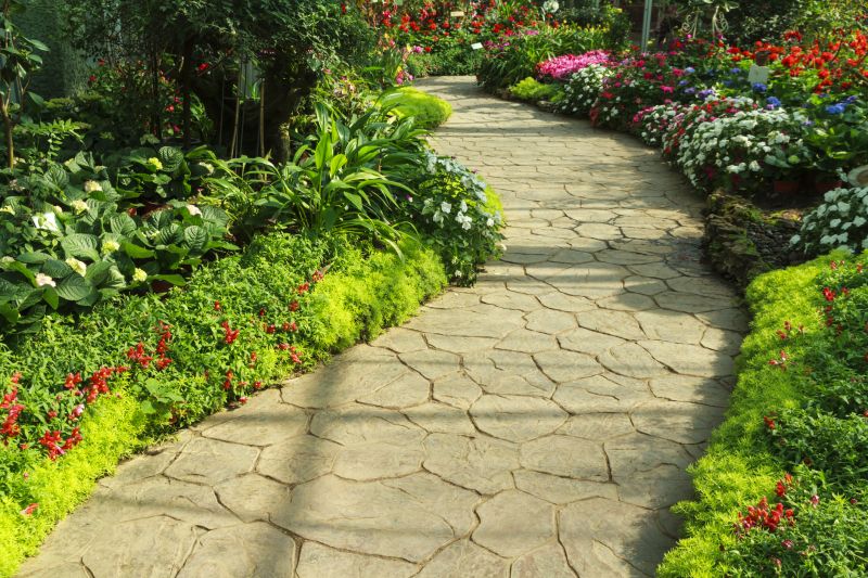 Walkway with Decorative Borders